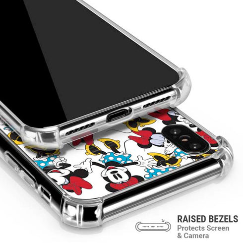 Disney Minnie Mouse Rockin Minnie Pattern iPhone XS Max Clear Case